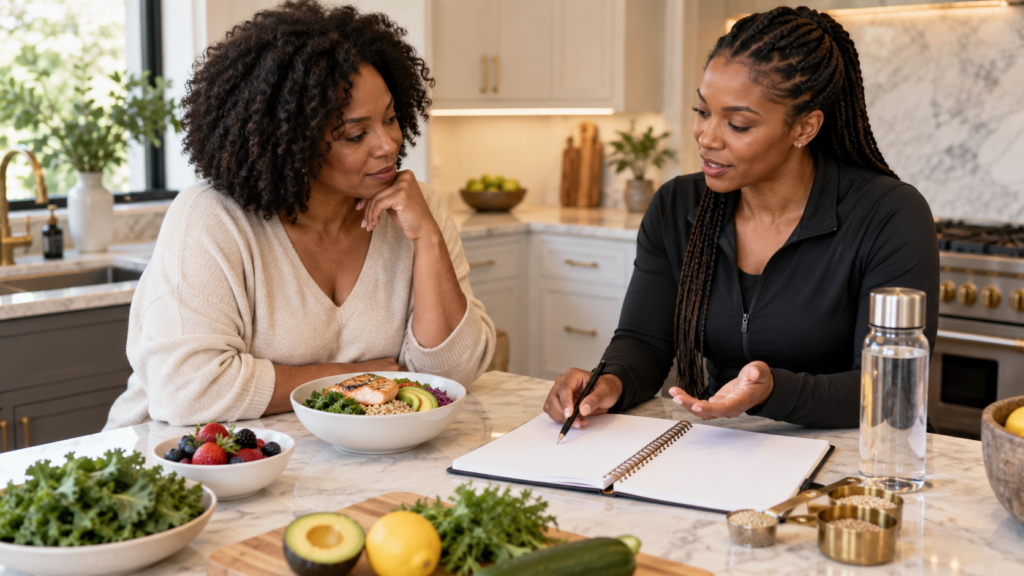 Nutrition coaching photography