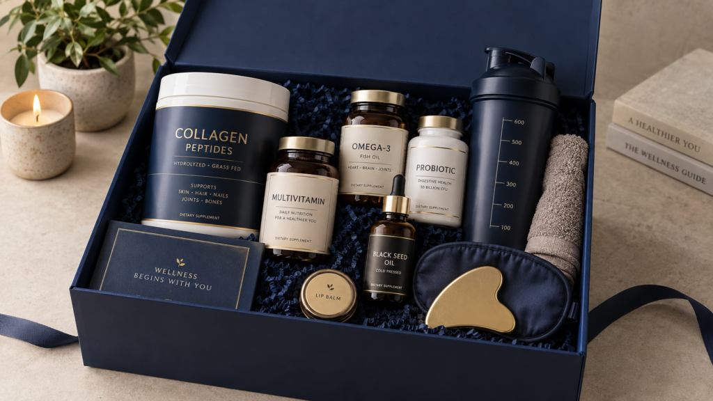 Wellness box visual placeholder — product details pending confirmation