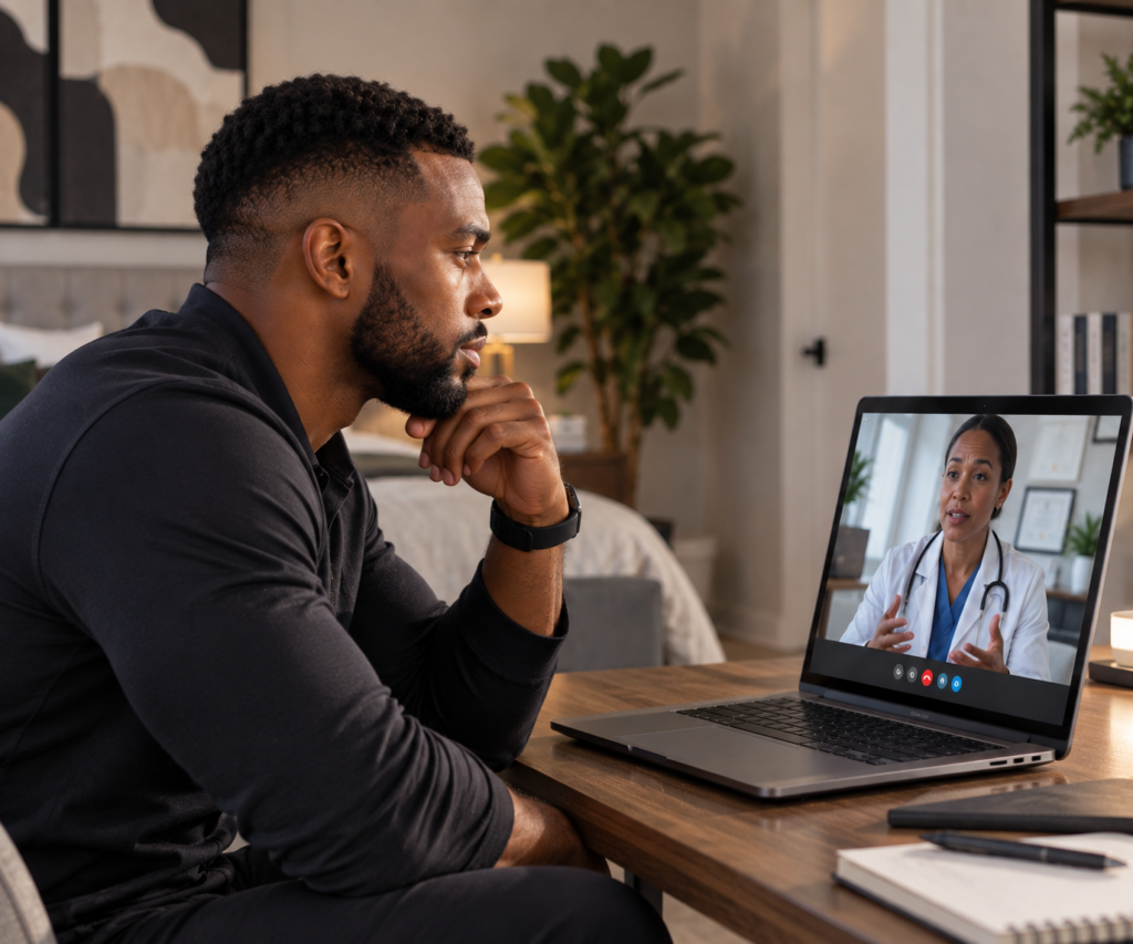 Telehealth consultation photography